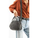 571 Collections Yumuşak Dokulu Ultra Hafif, Esnek ve Su Geçirmez Polyamid Kumaş Omuz ve Kol Çantası Gri Model: (571-13-14H)