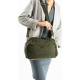 571 Collections Yumuşak Dokulu Ultra Hafif, Esnek ve Su Geçirmez Polyamid Kumaş Omuz ve Kol Çantası Haki Model: (571-13-14G)