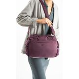 571 Collections Yumuşak Dokulu Ultra Hafif, Esnek ve Su Geçirmez Polyamid Kumaş Omuz ve Kol Çantası Mor Model: (571-13-14G)