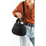 571 Collections Yumuşak Dokulu Ultra Hafif, Esnek ve Su Geçirmez Polyamid Kumaş Omuz ve Kol Çantası Siyah Model: (571-13-14H)