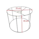 571 Store Silindir Makrome/kurdela Abajur Çember Teli 15cm-15 Cm Küçük Boy Kendin Yap