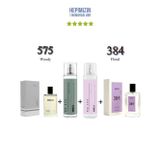 575 + 384 Erkek/Kadın Parfüm Edp 50 Ml Woody/Floral + No: 575 + No: 384 Erkek/Kadın Body Mist Edt 210 Ml Woody/Floral -Mnms575384bmset