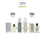 575 + 709 Erkek Parfüm Edp 50 Ml Woody/Oriental + No: 575 + No: 709 Erkek Body Mist Edt 210 Ml Woody/Oriental -Mnms575709bmset