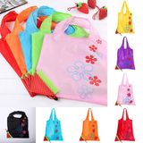 58 Cm X 38 Cm Çilek Katlanabilir Market Alışveriş Pazar Torba Katlanan Bez Piknik Kırmızı Çantası