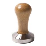 58 mm Ahşap Saplı Natural Tamper Cafe Bar Barista Ekipmanları Kahve Espresso Temper İnox Paslanmaz