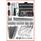 58 Parça 46MM Lokma Takımı Otomatik Cırcırlı 1/4" 12 Parça Kombine Açık Yıldız Anahtar - Ahşap - Bej - Seçenek 1