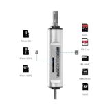 5848 Type C USB Kart Okuyucu Micro Sd Card Reader Çevirici Dönüştürücü Adaptör - 1 GB - 00-Siyah - Beyaz - Option-1