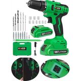 58V 5AH Pro Hummer Green Çift Akülü Matkap Seti +24 Vidalama - Seçenek 1