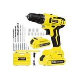 58V 5AH Pro Hummer Yellow Çift Akülü Matkap Seti ve Vidalama Uygulaması - Seçenek 1
