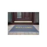 58x38 Dikdörtgen Kapı Önü Paspas Welcome Yazılı Gri Paspas