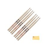 5B Ahşap Tip Drumsticks, 4 Çift Değerli Paket
