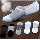 5'Çift Pamuklu Sneaker Görünmez Renkli Erkek Çorabı