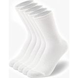 5'çift Unisex Düz Desensiz Tenis ve Kolej Çorabı Özel Günlük & Spor Giyimleri Için Şık Görünüm Siyah & Beyaz Renk Seçenegi Ile - 36 - 40