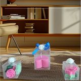 5cm-5cm Ebatlarda Kokulu Doğal Pembe-Yeşil Renk 3 Lü Dekoratif Mum - Pembe - Yeşil - 3 Adet