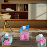 5cm-5cm ebatlarda Kokulu Doğal pembe-yeşil renk 3 lü Dekoratif mum uü--45636911-p6