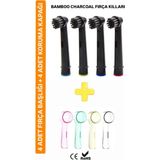 5D NEW WHITE Oral B Uyumlu Bamboo Charchoal Yedek Başlık