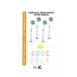 5D NEW WHITE Oral B Uyumlu Şarjlı Ve Pilli Diş Fırçaları Için Yedek Başlık