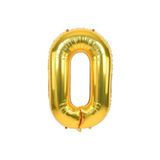 5DM 0 Rakam Folyo Gold Renk Balon Küçük 35 Cm