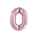 5DM 0 Rakam Pastel Pembe Folyo Balon 76 Cm