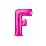 5DM 1 Metre Pembe F Harfi Folyo Harf Balon Pembe Folyo Balon F Harf Balon