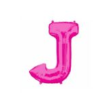 5DM 1 Metre Pembe J Harfi Folyo Harf Balon Pembe Folyo Balon Uçan Balona Uygun Folyo Balon