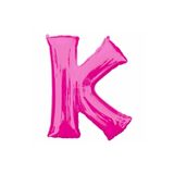 5DM 1 Metre Pembe K Harfi Folyo Harf Balon Pembe Folyo Balon K Harf Balon Uygun Folyo