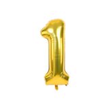 5DM 1 Rakam Folyo Gold Renk Balon Küçük 35 Cm