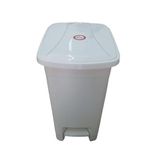 5DM 15 Lt Slim Pedallı Plastik Çöp Kovası Beyaz Renkli