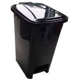 5DM 15 Lt Slim Pedallı Plastik Çöp Kovası Siyah Renkli - 1 Adet