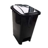 5DM-15 Lt Slim Pedallı Plastik Çöp Kovası Siyah Renkli
