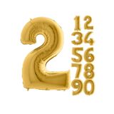 5DM 2 Rakam Balon Folyo Gold Altın Sarısı 16 Inç