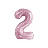 5DM 2 Rakam Pastel Pembe Folyo Balon 76 cm