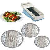 5dm 3 Boy Paslanmaz Çelik Sarma Altlığı Pizza Tepsisi 20-22-24 Cm - Yaprak Sarma Makinesi