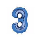 5DM 3 Rakam Lacivert Folyo Balon 76 Cm
