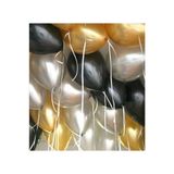 5DM 30 Adet 12 Inç Parti Balonu Metalik Gold -metalik Gümüş Pastel Siyah