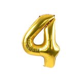 5DM 4 Rakam Folyo Gold Renk Balon Küçük 35 cm