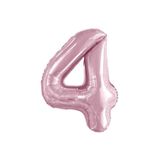 5DM 4 Rakam Pastel Pembe Folyo Balon 100 Cm