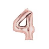 5DM 4 Rakam Rose Folyo Balon 76 Cm
