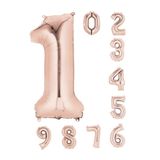5DM 40'' 4 Rakam Rose Gold Renk Folyo Balon