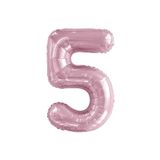 5DM 5 Rakam Pastel Pembe Folyo Balon 76 Cm