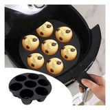 5DM 7 Gözlü Silikon Çok Amaçlı Airfryer Muffin Cupcake Kek ve Çörek Pişirme Kalıbı