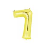 5DM 7 Rakam Folyo Gold Renk Balon Küçük 35 cm