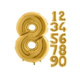 5DM 8 Rakam Balon Folyo Gold Altın Sarısı 16 Inç