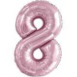 5DM 8 Rakam Pastel Pembe Folyo Balon 76 Cm