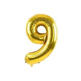 5DM 9 Rakam Folyo Gold Renk Balon Küçük 35 cm