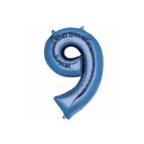 5DM 9 Rakam Lacivert Folyo Balon 76 Cm