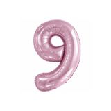 5DM 9 Rakam Pastel Pembe Folyo Balon 76 Cm