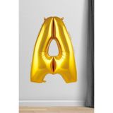 5DM A Harfi Folyo Balon Gold 100 Cm 40 Inç 1 Metre Altın