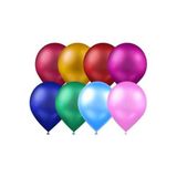 5DM Atom Balon Metalik Karışık Renkli Balon, 12 İnç, 100 Adet
