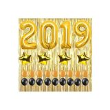 5DM Balon 2019 Rakam Balon Seti -90 Cm Gold - Balon Pompası !